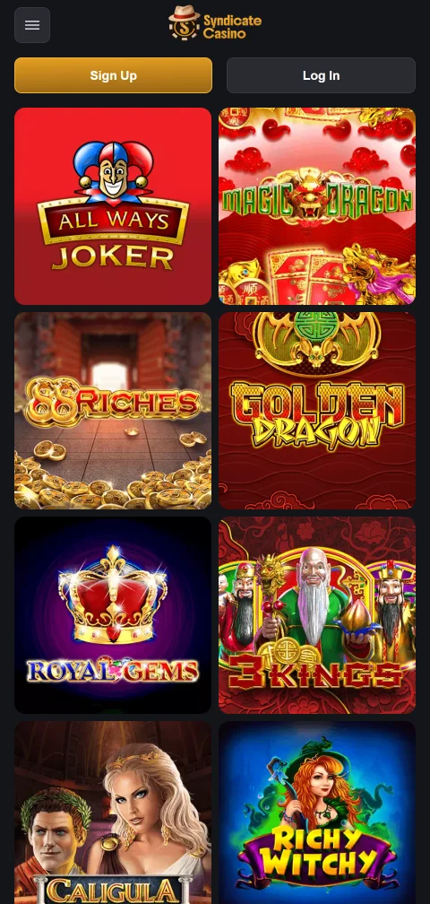 Pagos depósitos retiros Syndicate Casino España métodos