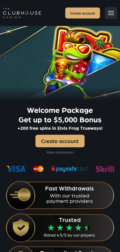Juego móvil accesible en The Clubhouse Casino España