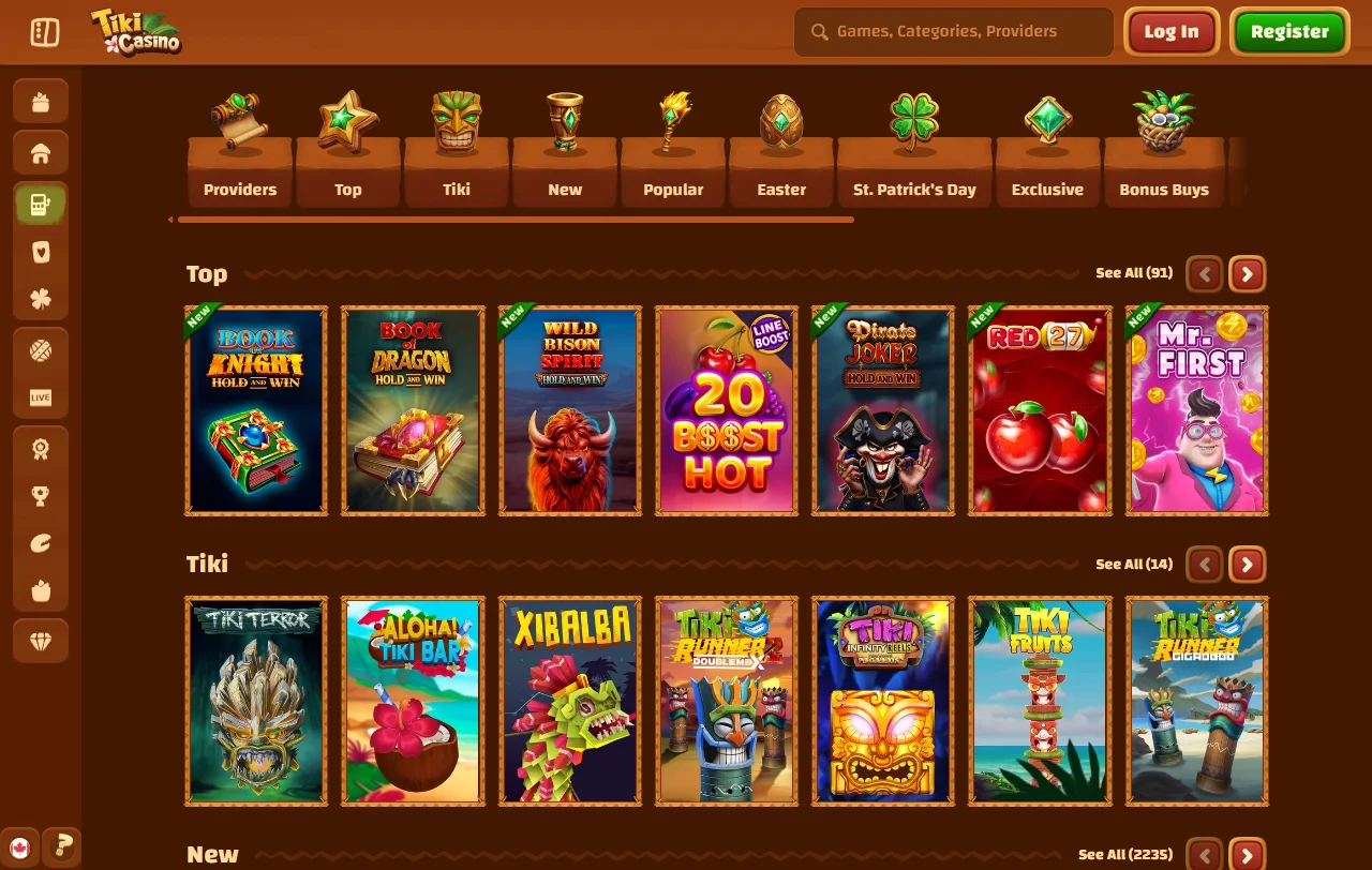 Tiki casino bonos y promociones de bienvenida
