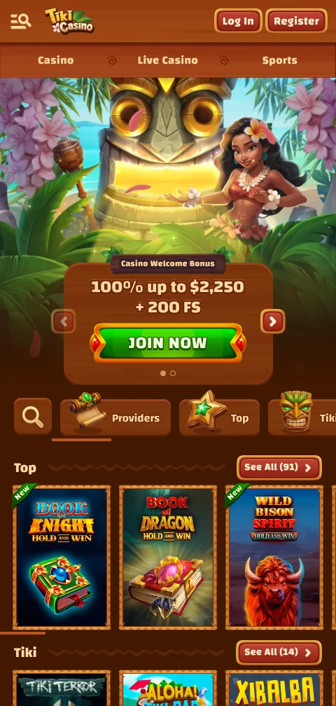 Tiki casino accesible desde móvil sin app nativa