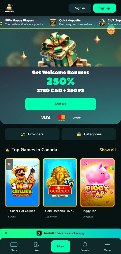 Trip2Vip Casino España móvil accesibilidad gaming España