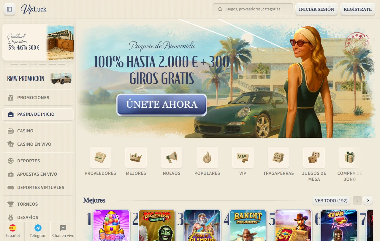 Análisis completo VipLuck casino España para mercado español