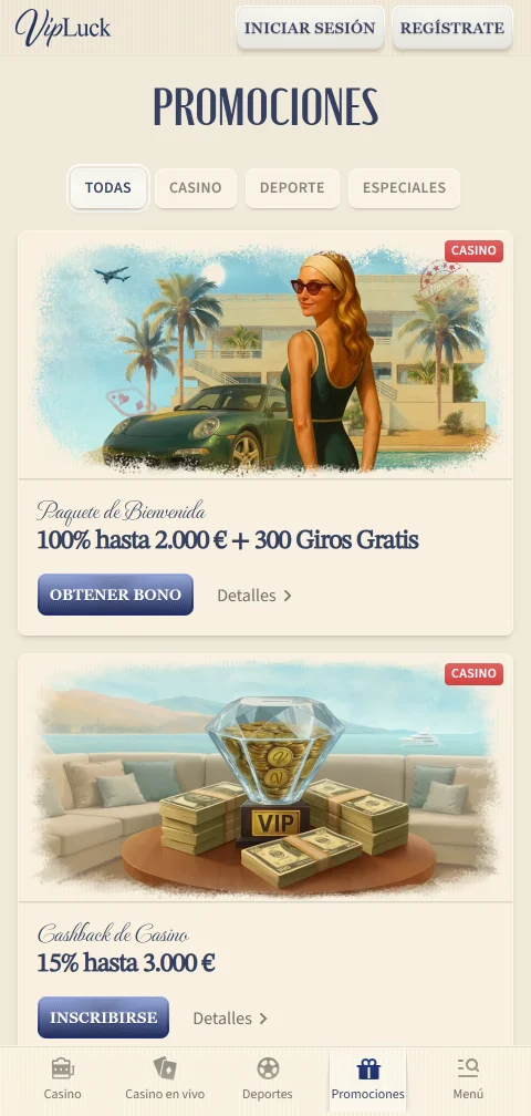 Métodos pagos depósitos retiros VipLuck casino España