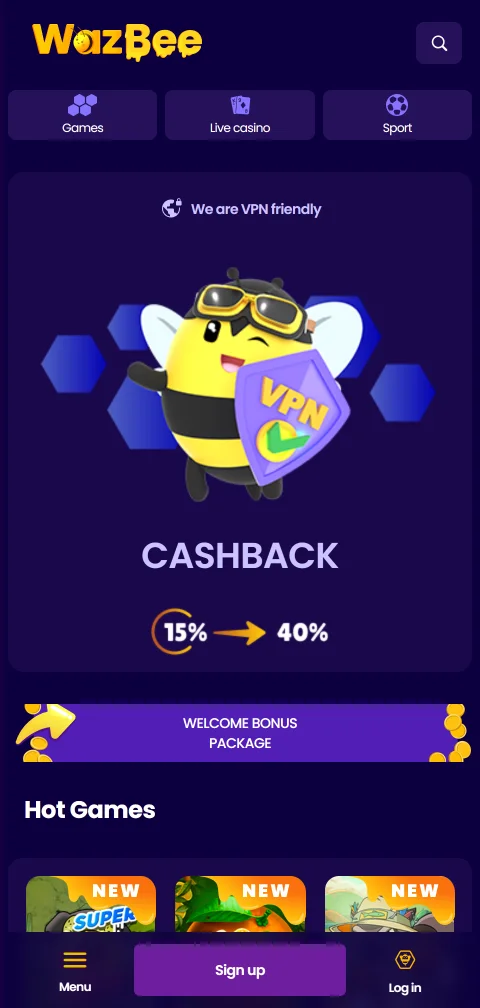 Experiencia móvil optimizada en Wazbee casino España con acceso a todos los juegos