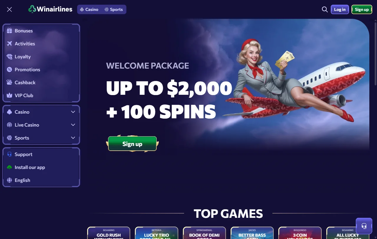 WinAirlines Casino análisis completo para jugadores de España