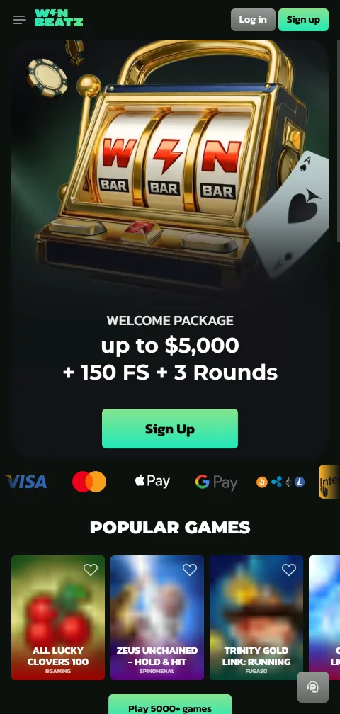 WinBeatz Casino depósitos, retiros y métodos de pago