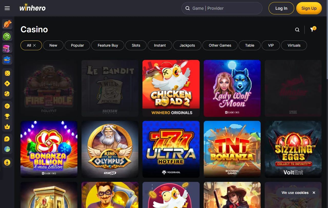 Winhero Casino bonos, promociones y condiciones de bienvenida