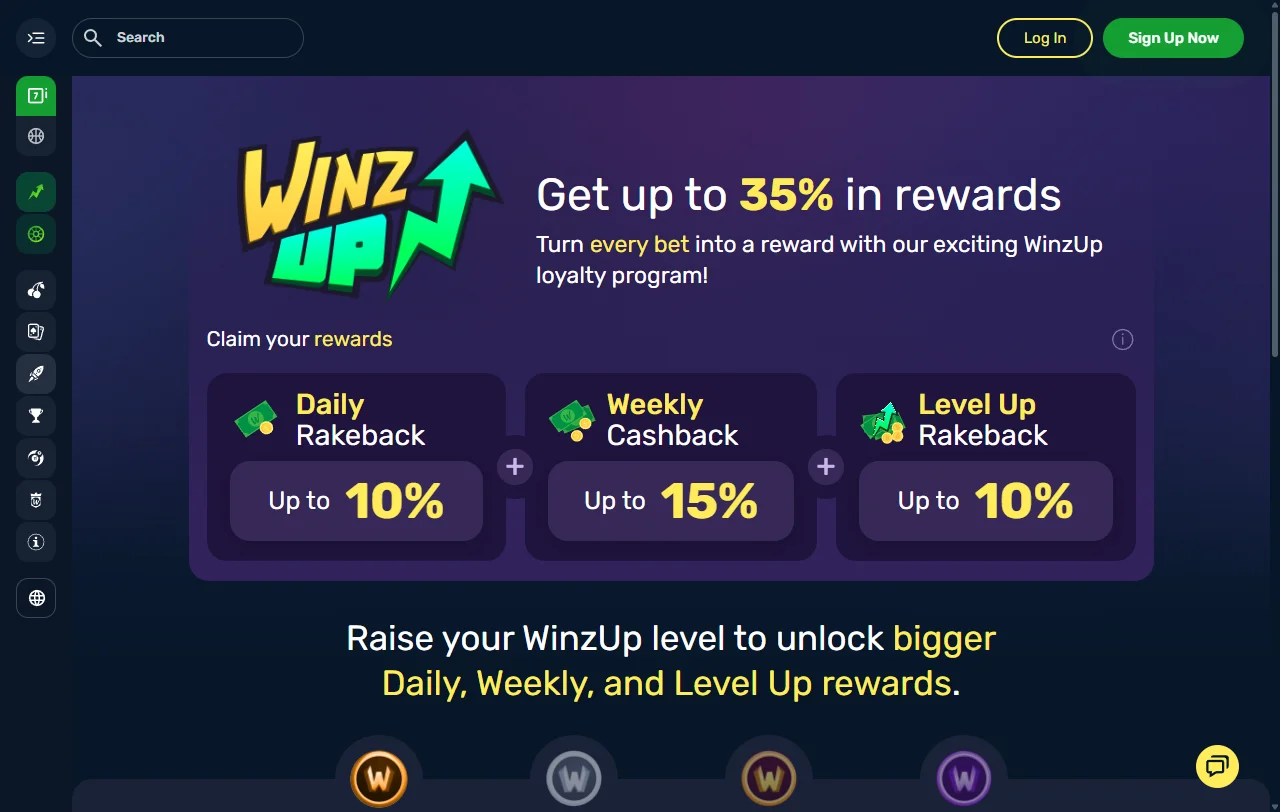 Winz casino bonos y promociones de bienvenida