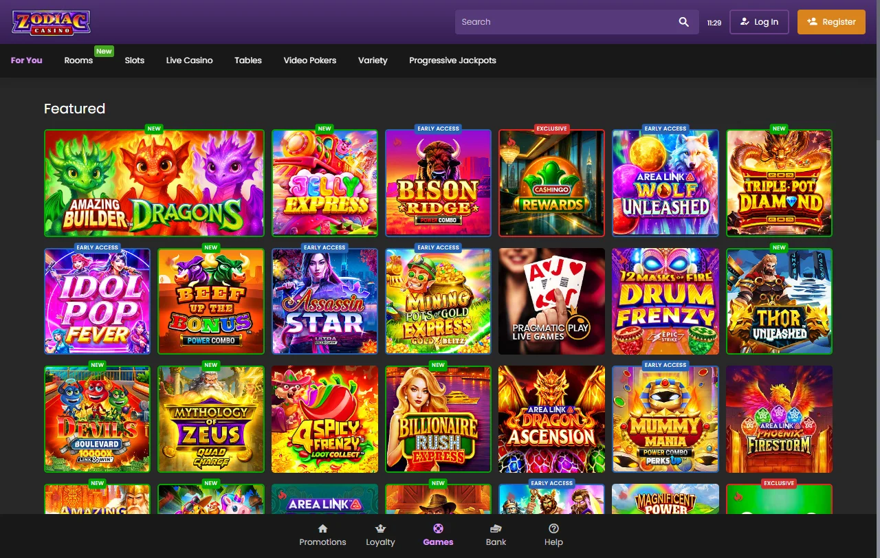 Zodiac Casino análisis completo para jugadores de España