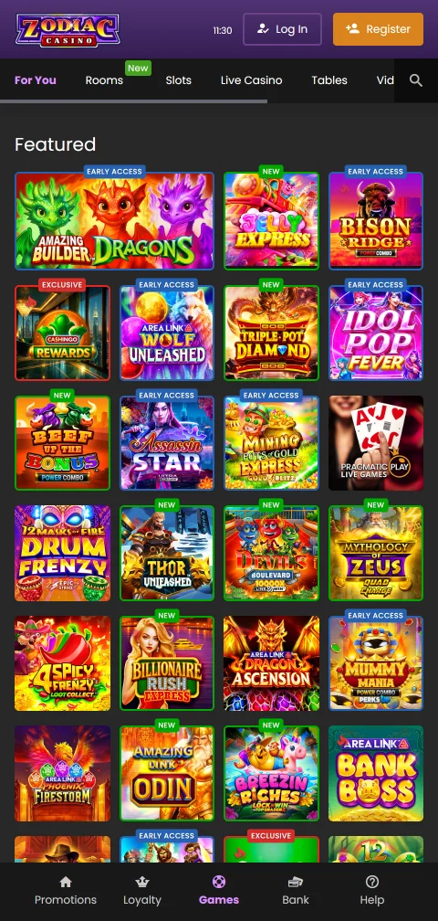 Zodiac Casino experiencia móvil compatible con smartphone
