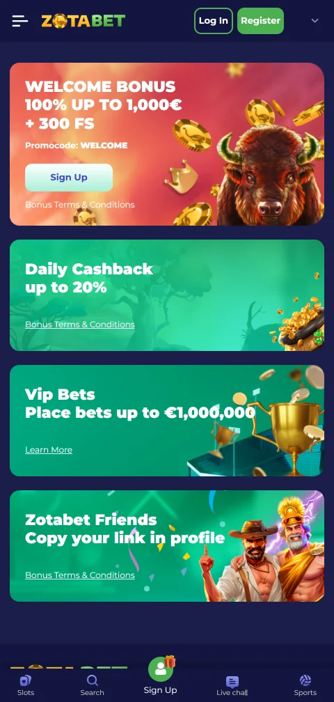 Depósitos retiros métodos ZotaBet casino España